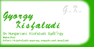 gyorgy kisfaludi business card